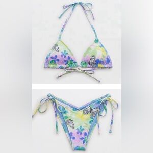 NWOT Aerie Bikini, Two-Piece Swimsuit, American Eagle,Y2K